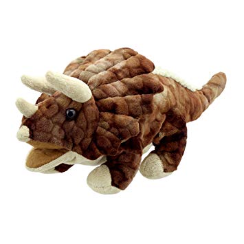 The Puppet Company - Baby Dino Triceratops Puppet (Brown)
